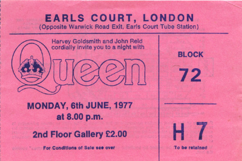 heavendolls:✿ classic rock in pink (7/?) ; queen concert tickets ✿