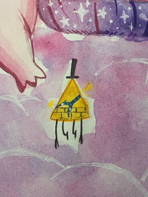 Close up of Bill Cipher