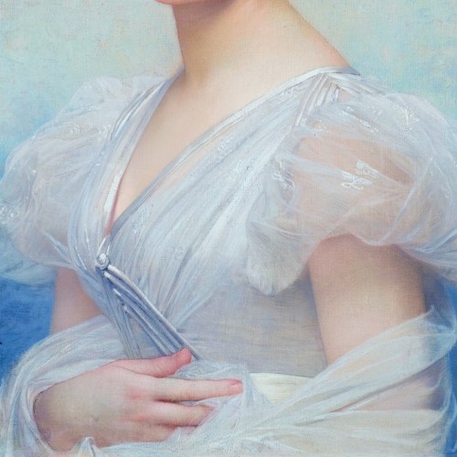 die-rosastrasse:  Blue in paintings of women ♥   Jules Joseph Lefebvre;   Édouard Bisson; François-Hubert Drouais;  Lawrence Alma Tadema; François Martin-Kavel; Christian Schloe; Irving Ramsay Wiles   