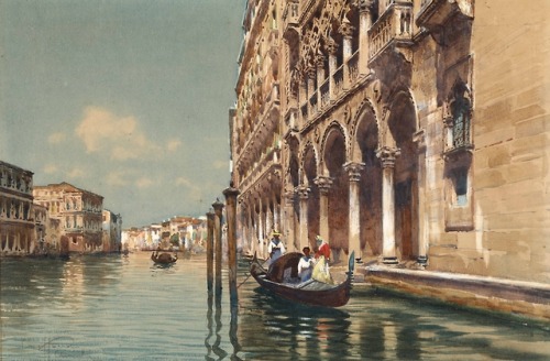 Aurelio Craffonara, “Veduta di Canale Veneziano”