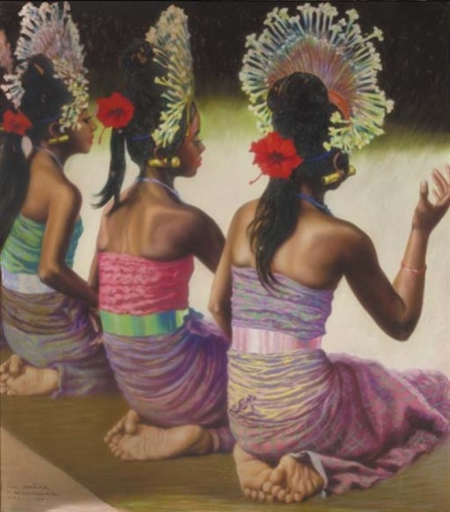 Franz Kienmayer (Austrian/German, 1886-1963)Balinese beauties, 1930