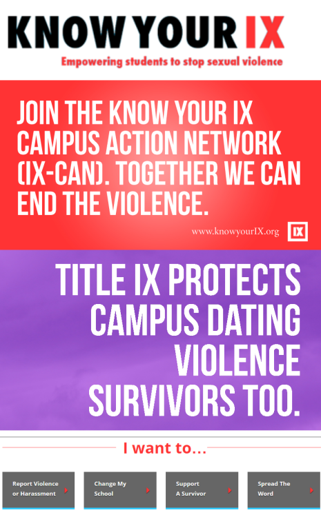 profeminist: Know Your IX - Empowering Students to Stop Sexual Violence “Founded in 2013, Know Your 