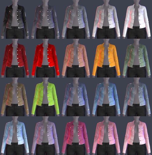 Female Ripped Jacket (+ Acc T-Shirt)Female Ripped Jackethq compatiblebase game compatible15 swatches