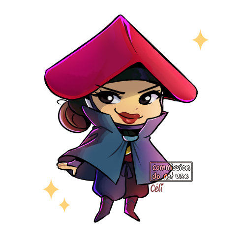 lady eboshi↳ chibi commission for SophieAiba on twitter!