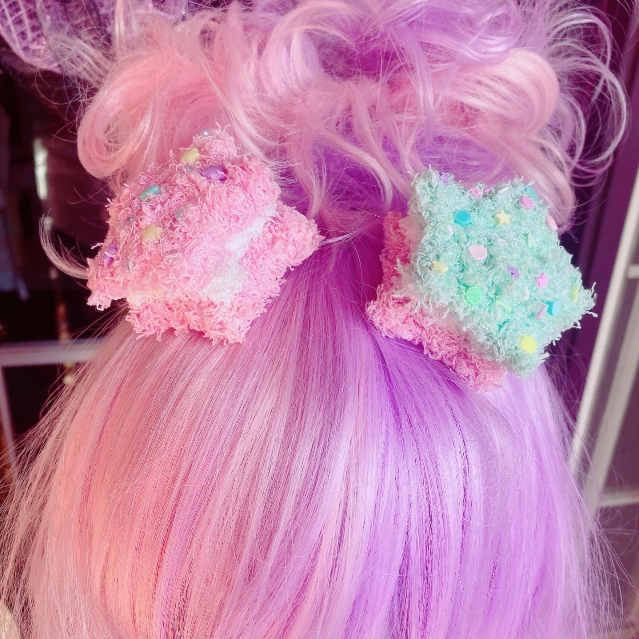 Kawaii Hair Clips, Yellow Purple and Pink Set Star and Heart Mix and Match  Hair Clips, Kawaii Fairy Kei, Set of 3 