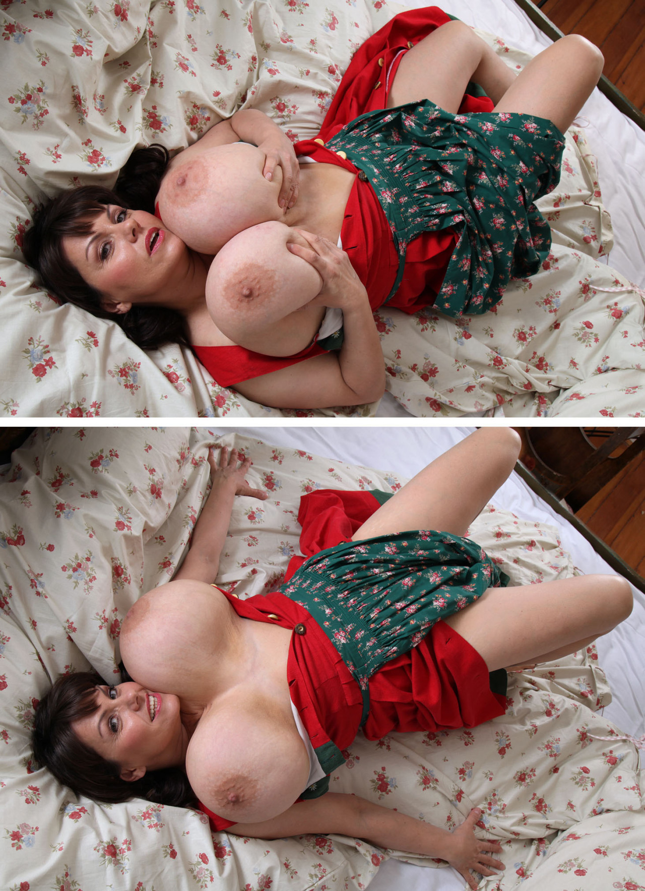 nobreasttoobig:She can make my bed anytime…