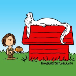 edharrington:A quick “The NeverEnding Story/Peanuts” drawing in between illustration projects.