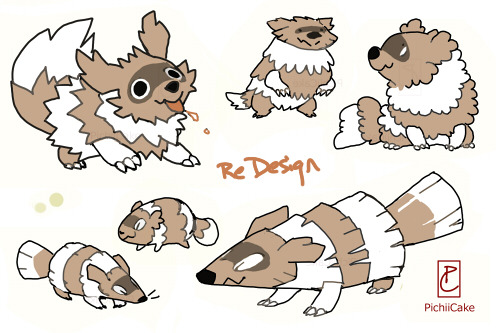 pichiicake:  Zigzagoon re-design 