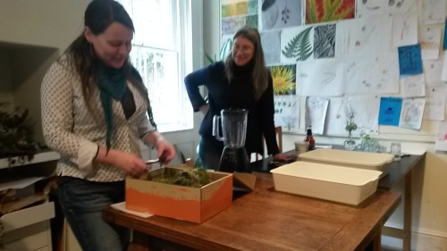 Some Images From The Free Moss Graffiti Workshop This Morning At The South London Botanical Institute.