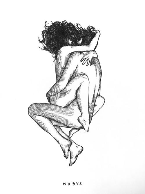 mxdvs: together forever  cross hatching by MXDVS 