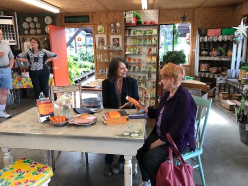 Milana Marsenich signed copies of her novel Copper Sky at South Shore Greenhouse, #Polson, #Montana 