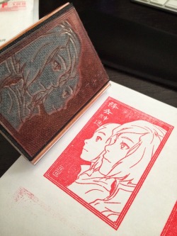 faitherinhicks:  bryankonietzko:  I’ll be taking my cool, new stamp for a spin at tomorrow’s signing in Portland. Unfortunately there is almost never enough time to do drawings for everyone, and my drawings at signings are inconsistent, to say the
