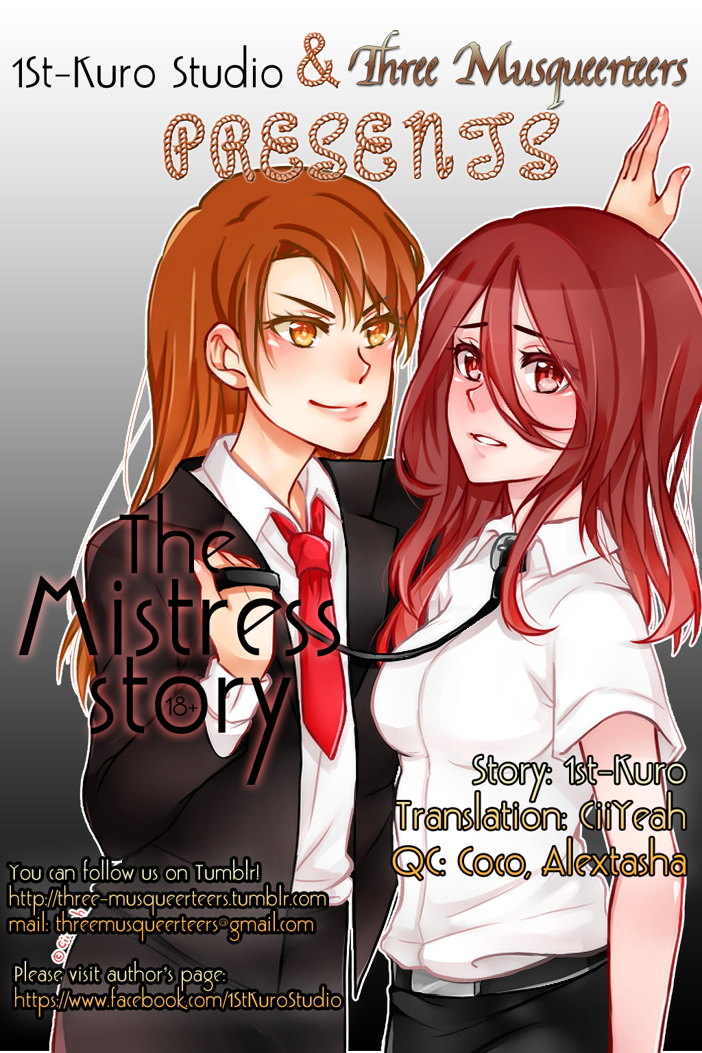 Yes! We will be working at The Mistress Story along with 1st-Kuro Studio. They are