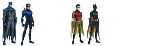 thelakersshowtime:The evolution of the Bat-Family (gif version here):Bruce Wayne (Batman) in the fir