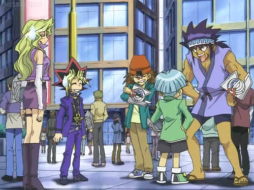 nightfurylover31:Some cute shots go Yugi and Mai in episode 56. With a bit of Rex, Weevil, and Mako.