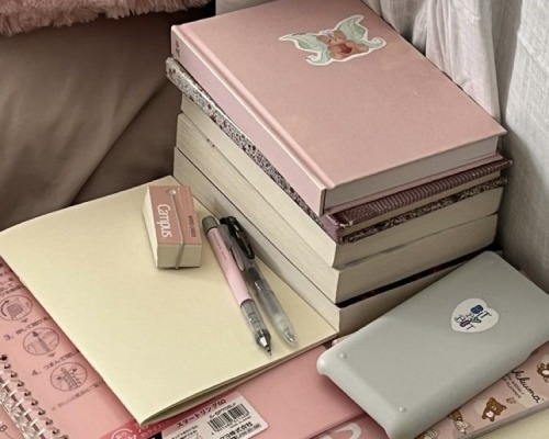 Studying In Pink !