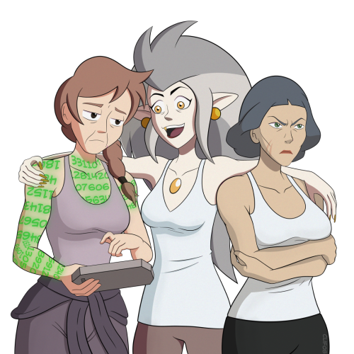 clif08:Wanted to draw these three ladies together for no particular reason