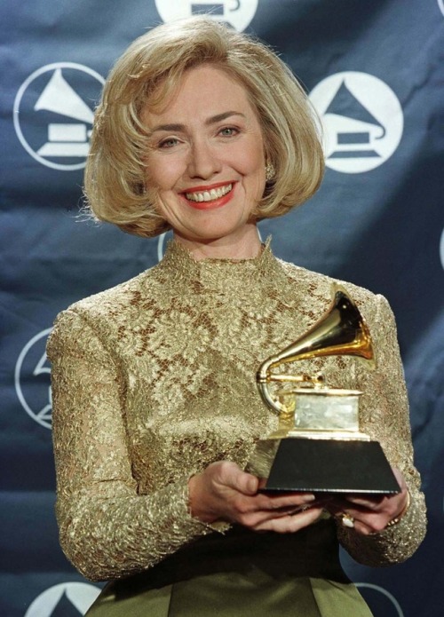 sometimes when i’m sad, i remember that hillary clinton is a grammy award winner