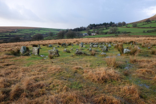 Yellowmead Stone Circles, Dartmoor, 29.12.17.This highly unusual Bronze Age site features a series o