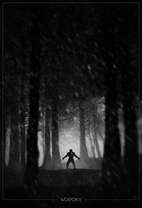 Superhero Noir Posters  Wolverine: Weapon X by Marko Manev   Check Marko out on Twitter - @markomane