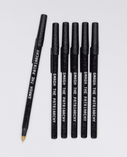 thelosersshoppingguide:  Black Glitter Smash the Patriarchy Pens