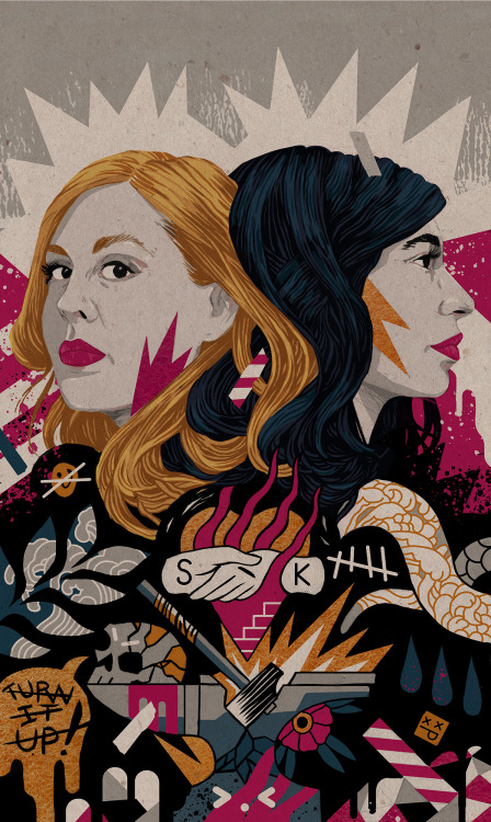 ‍ So as some of you (most of you) already know. I had the pleasure of illustrating @sleater_kinney f