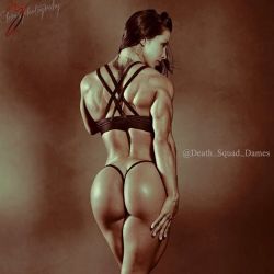 what-mick-likes:  femalemuscletalk:  If you want glutes like this you gotta squat, a lot!http://bit.ly/10U4NH#‎female‬bodybuilding‪#femalewrestlers#femalemuscle‪‪#‎women‬sphysique#bikini#fitness  Frickin’ incredible!
