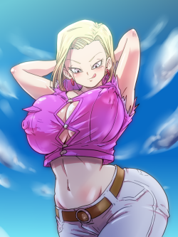 boobymaster64:  “Android 18″ character seriesArtists/Sources:1. Rikka Aratame (azu573)2. tenji3. Cutesexyrobutts4. Oji~i  5. Souryuu6. Niwatora7. Niwatora8. Xinxi Lang (Niji no Magellan)9. Basara10. Basara