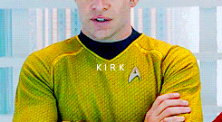 jimkircks:my faves are better than yours  [14/?] - Captain James Kirk ↳ “you know, coming back in ti
