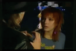 sittightbondage:  A very cute red haired Dutch damsel is captured by a leather clad