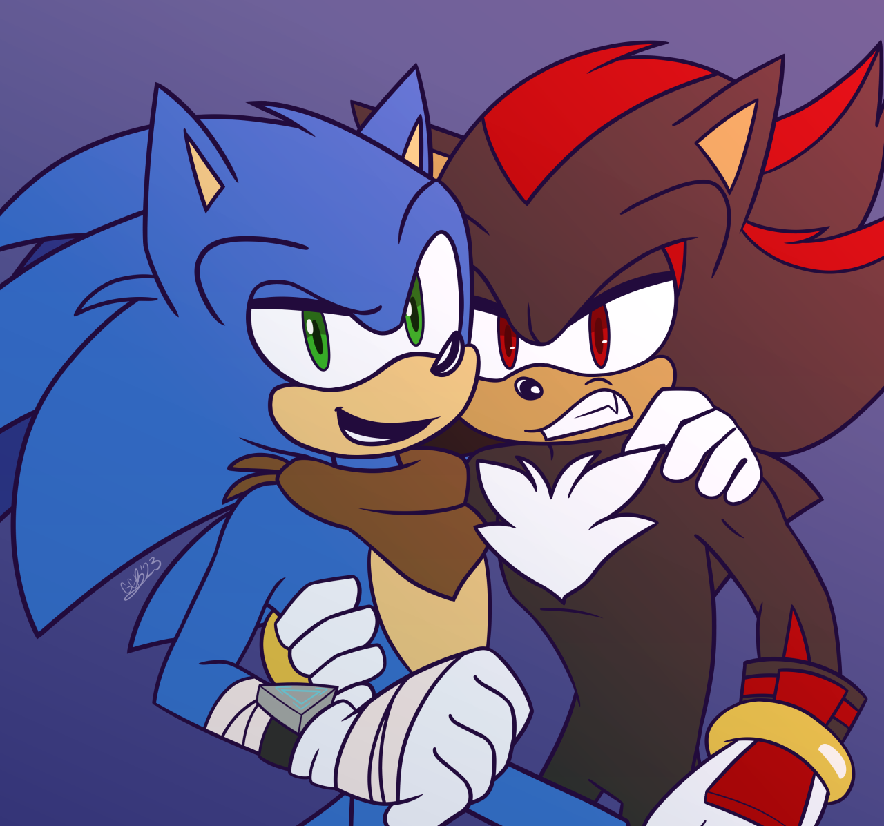 I came here for the gay hedgehogs — This is just a headcanon that