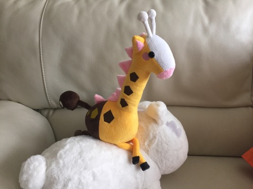 huiro:I Get my Girafarig today！so cute！base on ©Pokemon little talesplush work done by d215lab her 