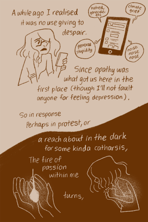 reimenaashelyee: Will I Know Passion Untainted By Anger Ever Again? A short comic about being an art