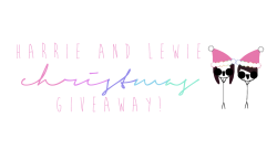 since-he-was-eighteen:  harrie and lewie christmas giveaway! hiiiii, so i decided to do a giveaway not only because christmas is not too far away, but my 1 year blog anniversary is coming up and i just wanted to say thank you some how. so this is it!