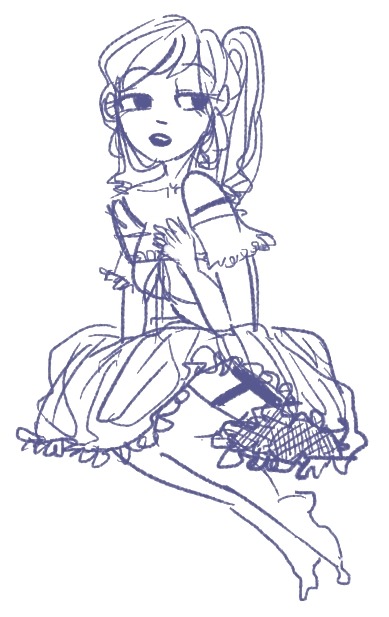 askfem-france:  yo i dunno why but i wanted to draw fem france as a lovely lady/fantine type person 
