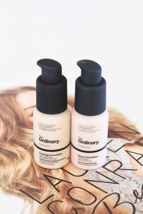 The Ordinary Coverage VS. Serum FoundationI am SO excited to be writing this post right now. These f
