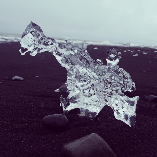 #ice #glacier beach near #jokulsarlon #Iceland