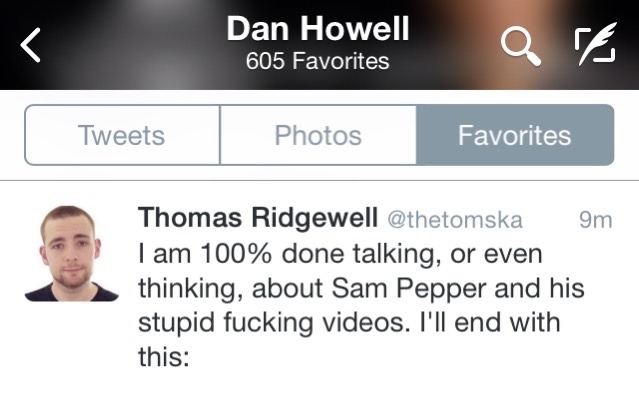 colorfulhowell:  Dan agrees with Tom’s views