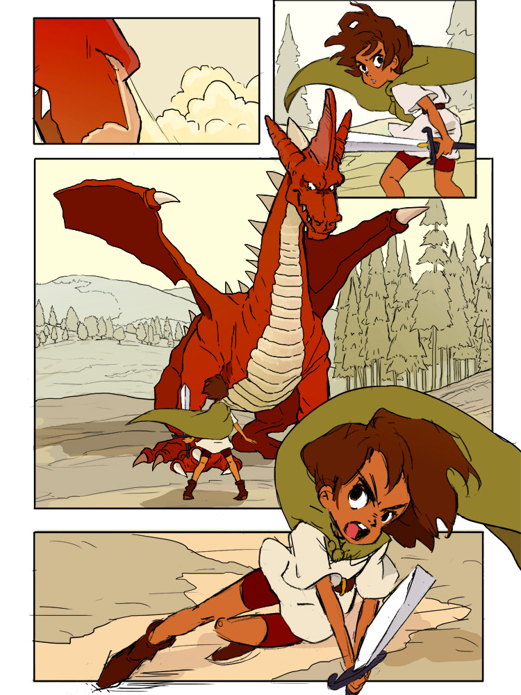 thenamesmadlibbs:  Born to Fight A short comic I made.   