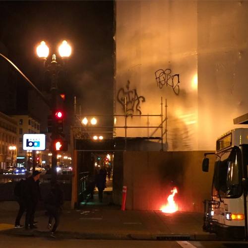 pinkxedge:New Uber HQ vandalized in Oakland (source) (source)