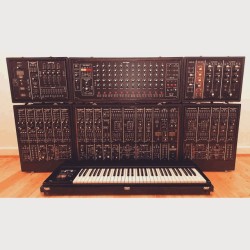 synthesizerpics:  Synthesizer Videos - Vintage Synthesizer And Contemporary Synths At Work 700 followers! Thanks everyone, here’s a picture of a Roland System 700 to celebrate. by alexryanmusic http://ift.tt/1DYdccW