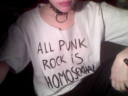 Also I&Amp;Rsquo;Ve Made My Own Homocore Shirt While Listening Limp Wrist &Amp;Lt;3