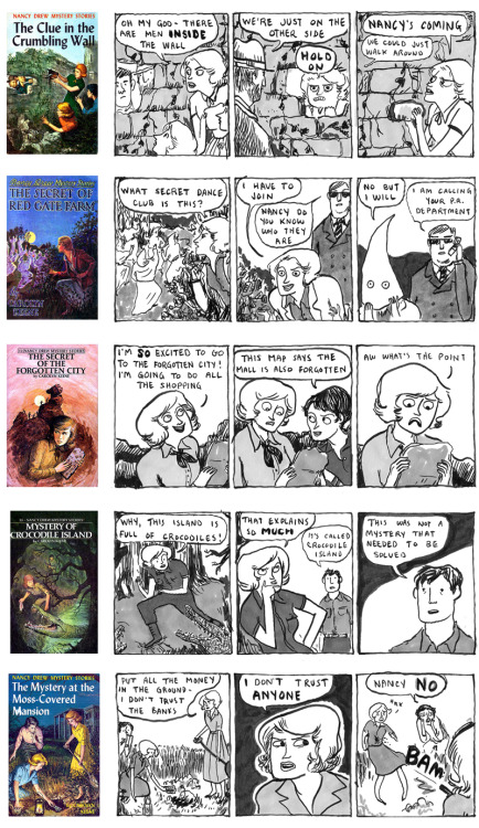 archaeoadventuretime: ninesbadwolf: hi, here’s a full collection of the kate beaton nancy drew