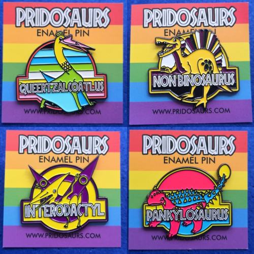 figdays: Pridosaurs Enamel Pride Pins // Pridosaur @the-itzy-bitzy-spider you should get the no