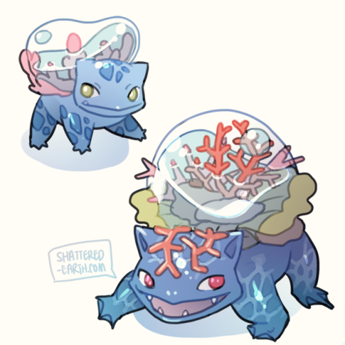 shattered-earth: typeswap starters i doodled on the plane before kawaii kon :)  just added the 