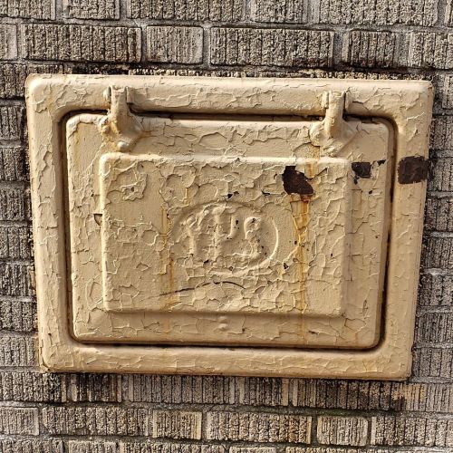 I came across an old school coal chute cover for a Bronx Building on 231st Street in the Wakefield s