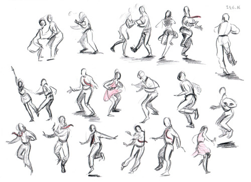 melgeeart:  Lindy hop sketching really brightens up a slow day at work.  Lovely 