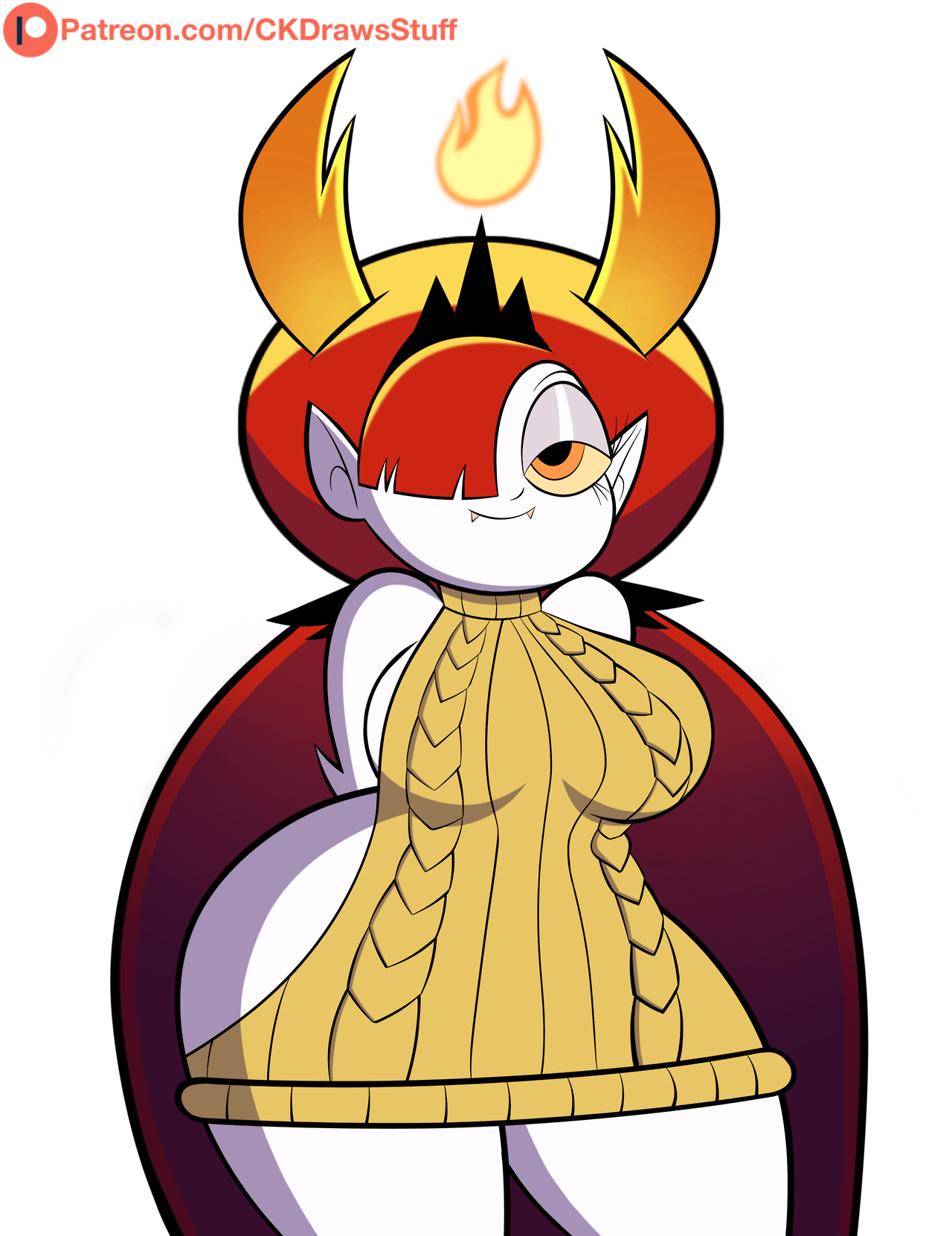 ck-blogs-stuff: Commission: Sexy Thicc Hekapoo! by CK-Draws-Stuff  Booty Version