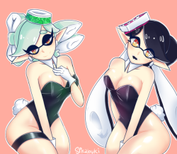 monstermusumenofreak: spkabuki:  Neat ‘n’ Tidy Callie and Marie  Did this on stream today :3  OH, GOD…  &lt;3 &lt;3 &lt;3