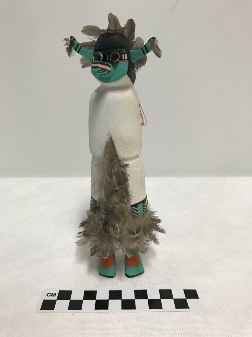 Salako Ortithu (Katsina doll)Wood, paint, feathers, twineUnknown Zuni artisan, Zuni Pueblo, New Mexi
